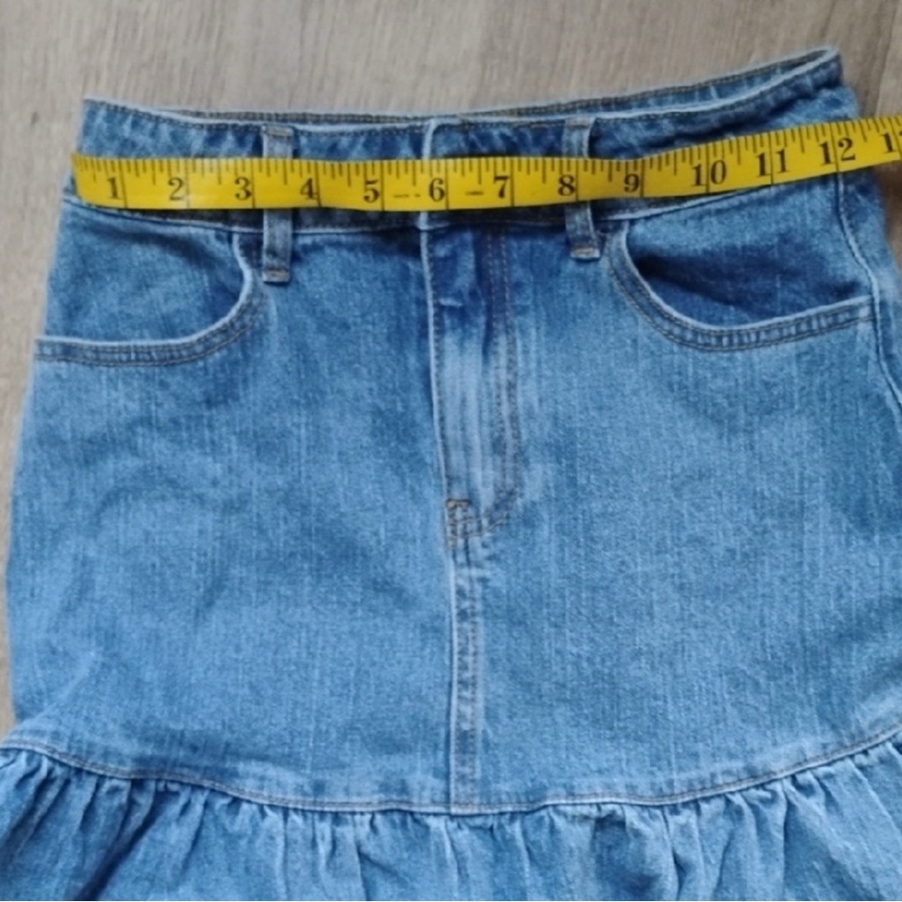 Denim Ruffle Skirt - Picture 8 of 8